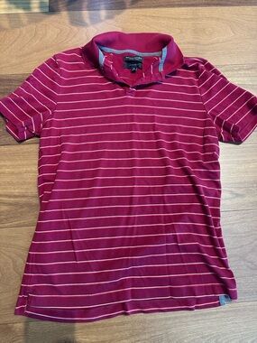 Banana Republic Luxury Touch Striped Polo – Men’s Medium